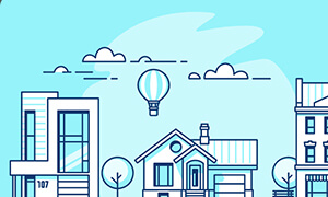 街並みのイラスト